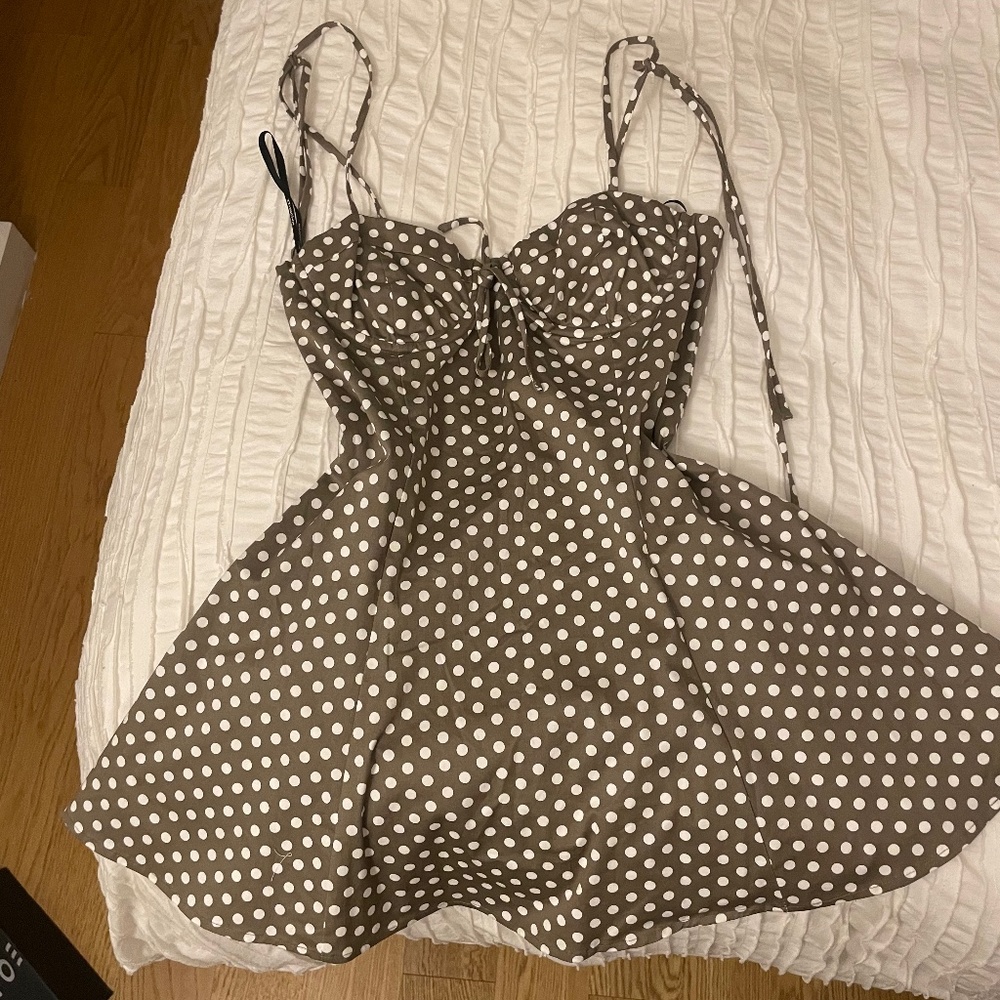 REVOLVE Majorelle Polka Dot Mini Dress